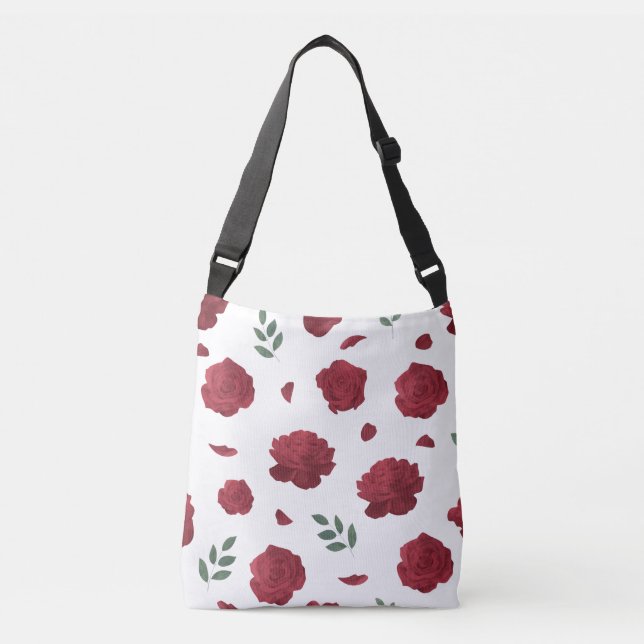 Rose Pattern Shoulder Bag | Tote Bag (Frente)
