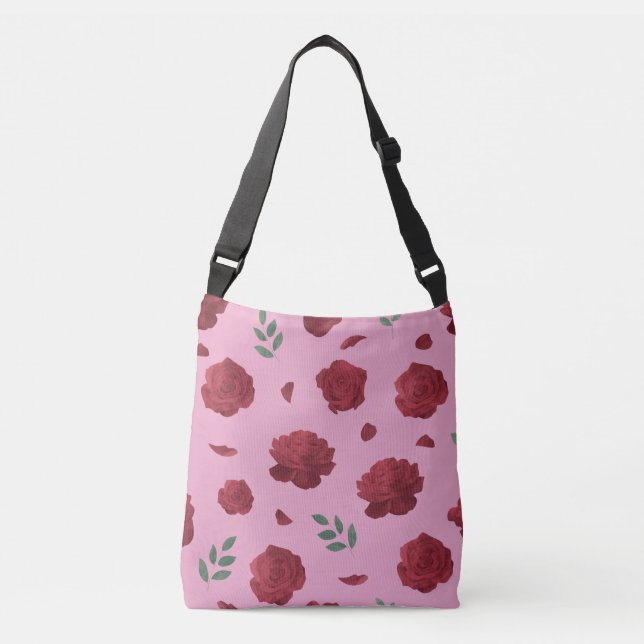 Rose Pattern Shoulder Bag | Tote Bag (Frente)