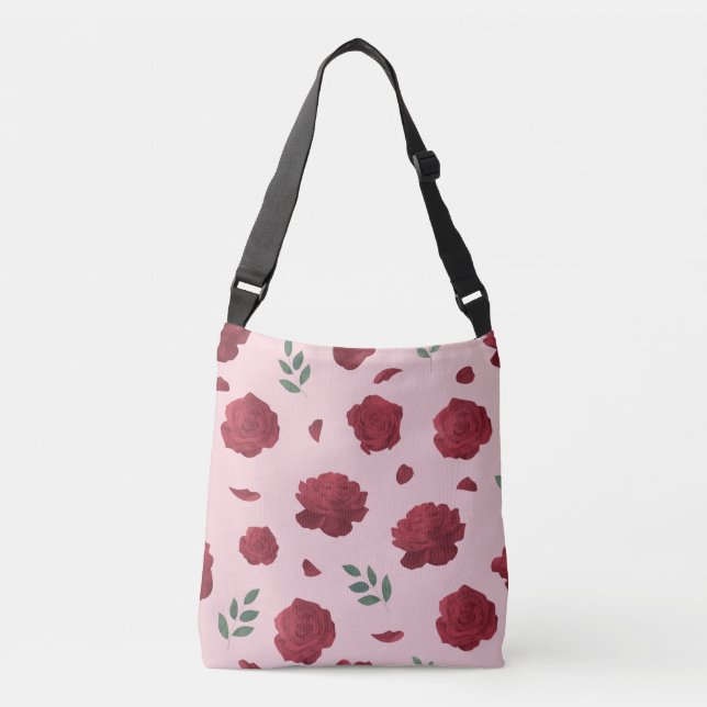 Rose Pattern Shoulder Bag | Tote Bag (Frente)
