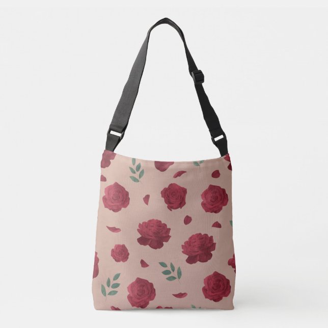 Rose Pattern Shoulder Bag | Tote Bag (Frente)