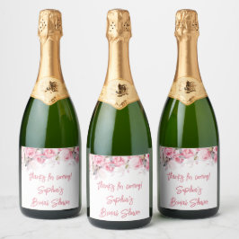 Rose Pink Flowers Floral Shower Favors