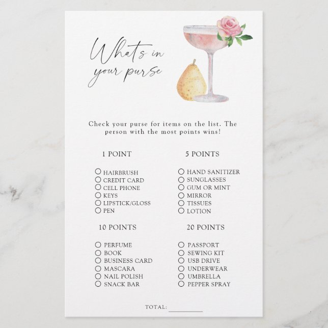 Rose Prosecco - Qual é o jogo da sua bolsa (Frente)