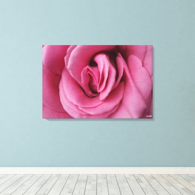 Rose Queen Romance II Stretched Canvas Print (Insitu(piso de madeira))