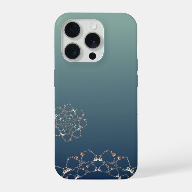 Rose Web Gradient Blue (Verso)