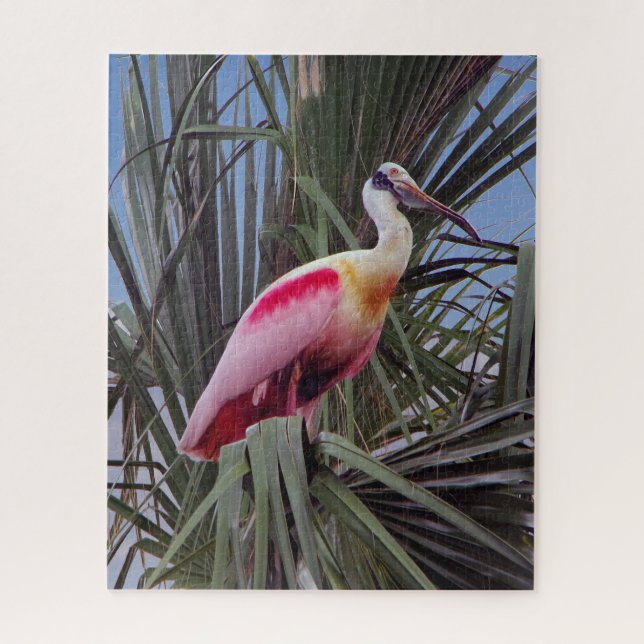 Roseate Spoonbill quebra-cabeça (Vertical)
