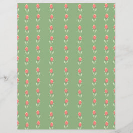 Rosebordas cor-de-rosa pequenas na folha de papel 