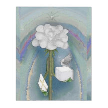 Rosegifts Dove Rosa acrílica Wall Art
