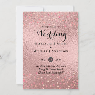 RoseGold Glitter Glitter Foil Parecem um ORÇAMENT