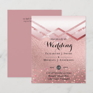 Rosegold Metallic WEDDING Glitter Glitter BUDGET