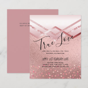 Rosegold Metallic WEDDING Glitter Glitter BUDGET