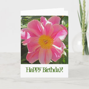 ROSELETTE ROSELETTE PEONY/ CARTÃO DE ANIVERSÁRIO