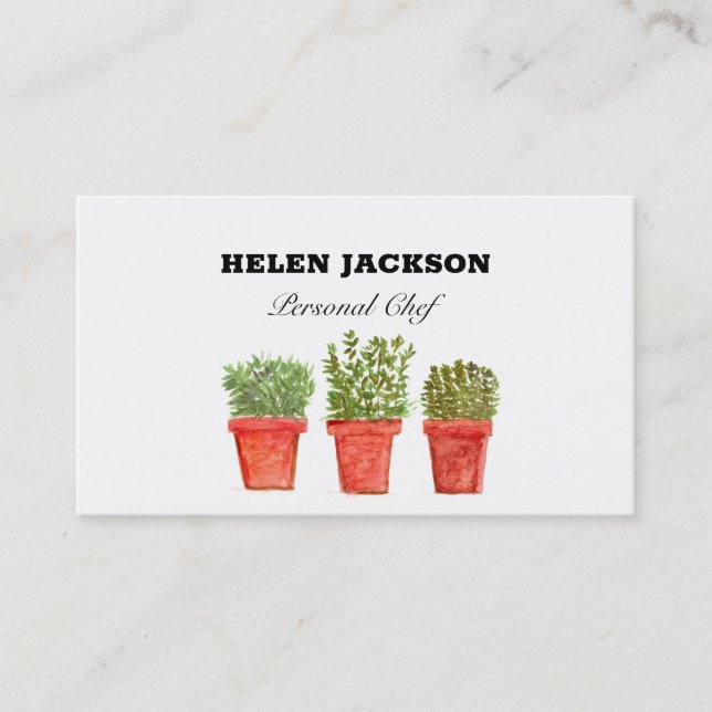 Rosemary Thyme Sage Herbs Cartão de visita (Frente)