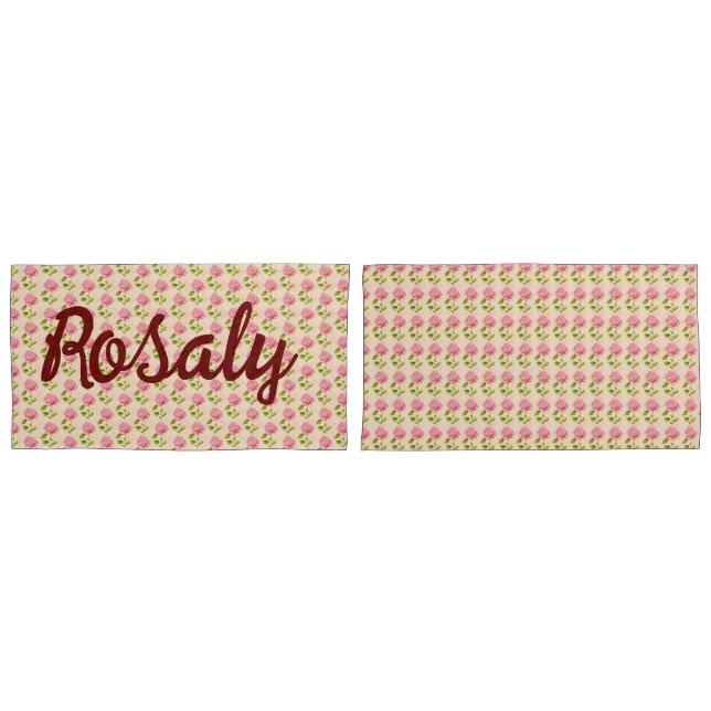 Rosen Muster rosa pink (Frente - conjunto)