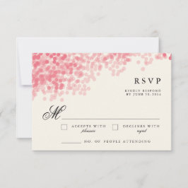 Rosey Light Chá | Placas de resposta RSVP Russas