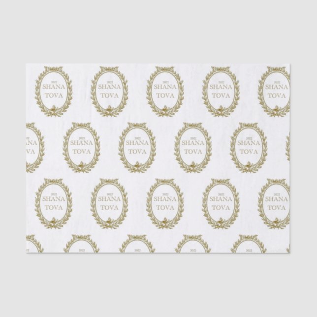 Rosh Hashana - Papel de Tecido Inspirado Parisiens (Frente )