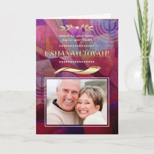 Rosh Hashanah Cartões de Foto Personalizados do
