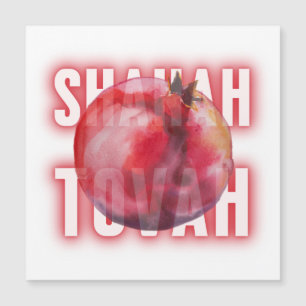 Rosh Hashanah Shanah Tovah Deseja Arte de Romã