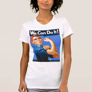 Rosie o t-shirt azul contínuo do rebitador