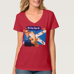 Rosie o t-shirt escocês da independência do