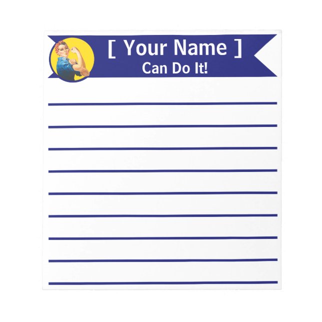 Rosie Personalizada para o Bloco de Notas Personal (Frente)