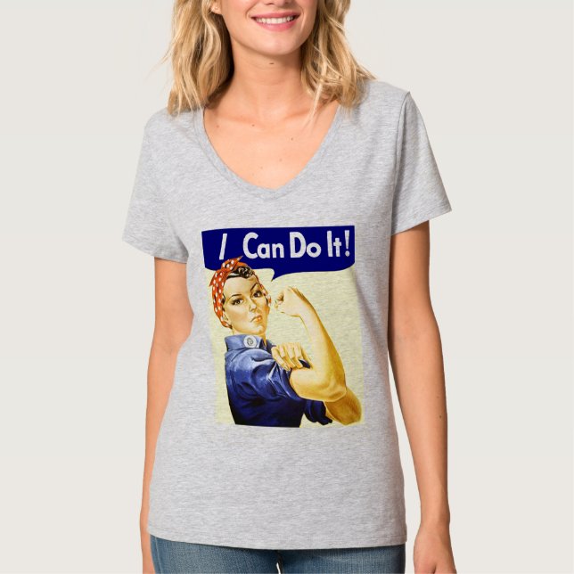 Rosie Riveter - Eu posso fazer t-shirt (Frente)