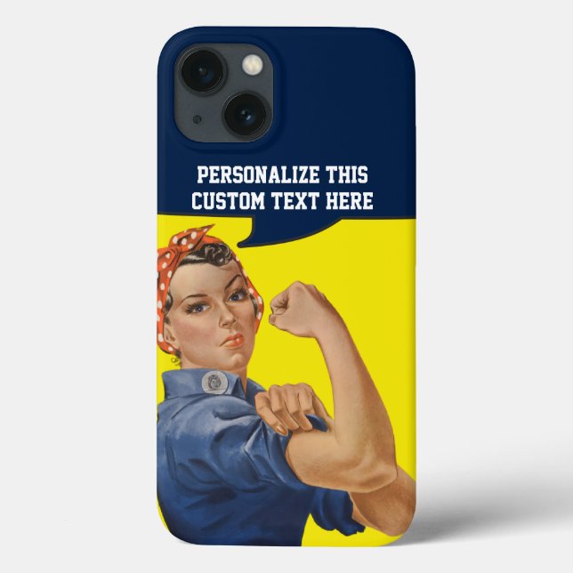 Rosie The Riveter Personalised Vintage (Verso)