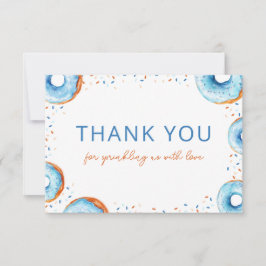 Rosquinha Azul, Cartões de agradecimentos plano de
