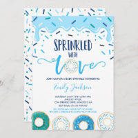 Rosquinha Bebê Sprinkle Convite Espelhado Com Amor