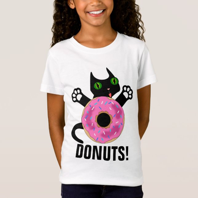 ROSQUINHA CAT T shirts Camisetas engraçadas (Frente)