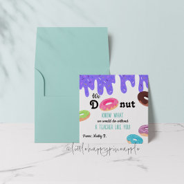 Rosquinha Conhecemos O Cartões de agradecimentos D