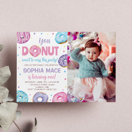 Rosquinha Convite para primeiro aniversario Sweet 
