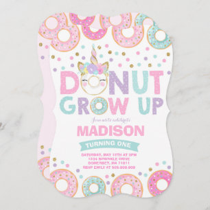Rosquinha Cresce Rosquinha de Convite de Aniversár