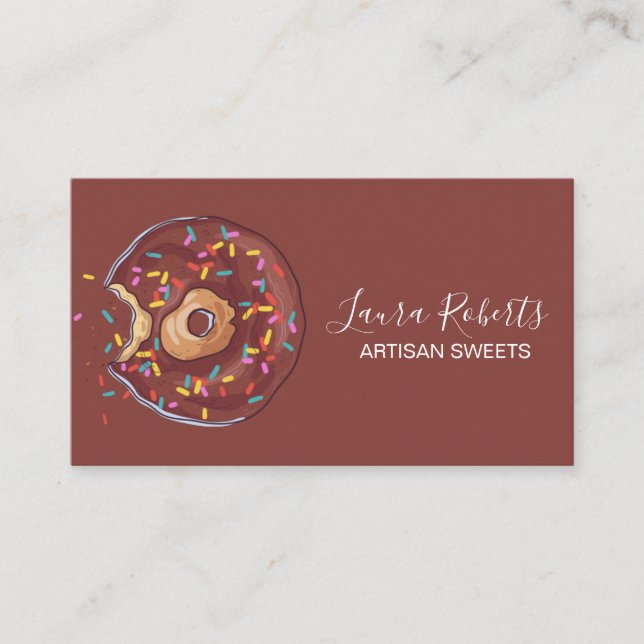 Rosquinha de Artisan da Cartão de visita (Frente)
