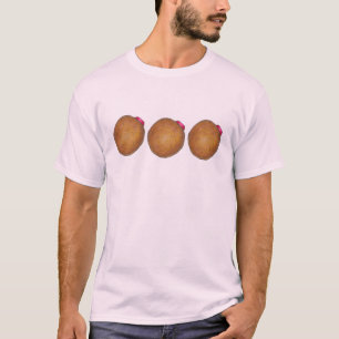 Rosquinha de framboesa Camiseta de nozes de frambo