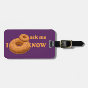 Rosquinha Etiqueta de bagagem personalizada de Hum