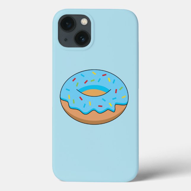 Rosquinha Fosco Azul com Cartoon Sprinkles (Verso)