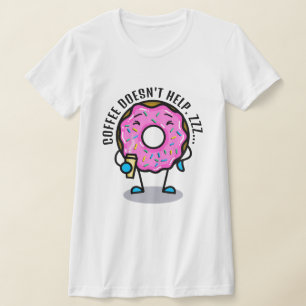 Rosquinha sonolenta com T-Shirt Café
