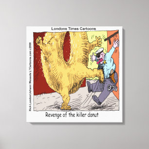 Rosquinha Vs Policial Impressão De Cartoons Engraç