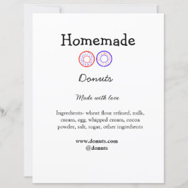 Rosquinhas caseiras feitas com amor adicionar text