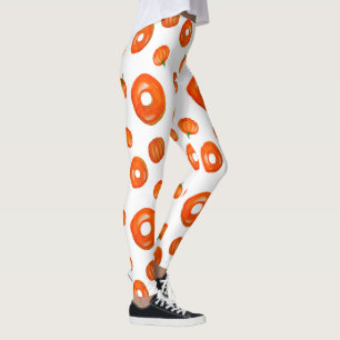 Rosquinhas De Bomba Laranja Leggings Gráficas