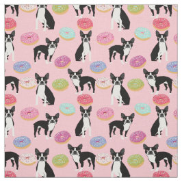Rosquinhas de Boston Terriers - tecido de Cachorro