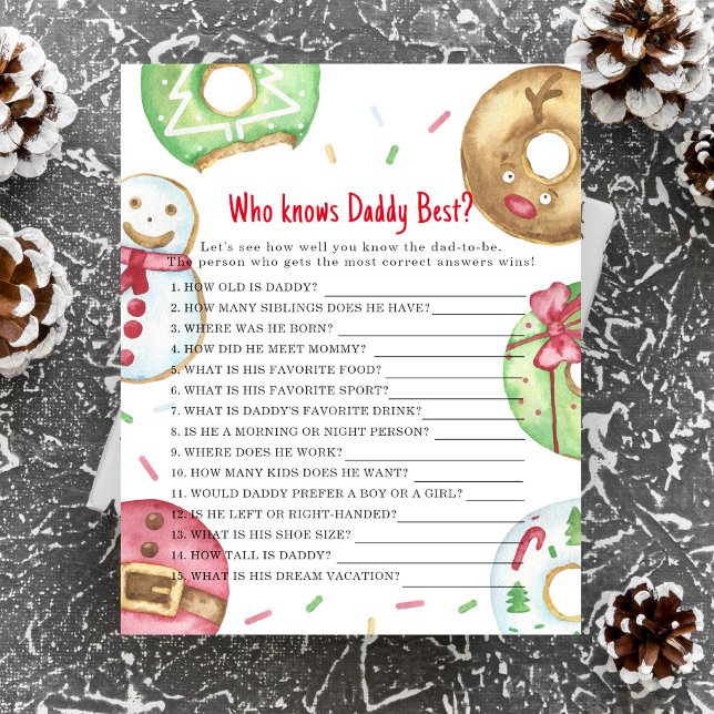 Rosquinhas XMAS - Jogo que conhece melhor o Pai (Criador carregado)