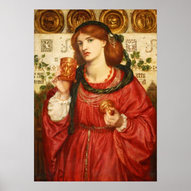 Rossetti The Loving Cup Poster 0175 (Frente)