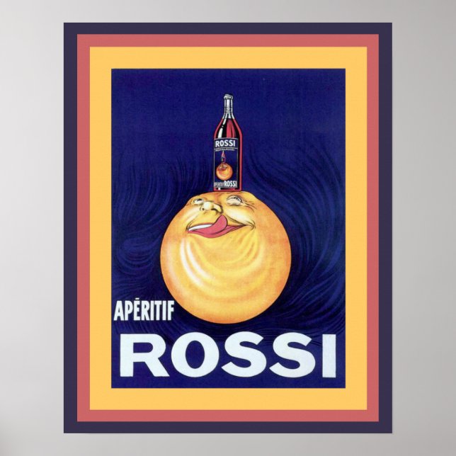 Rossi Apertif Vintage Ad Poster 16 x20 (Frente)