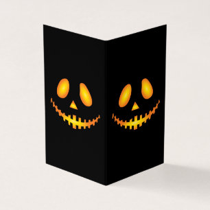 Rosto de Abóbora Halloween Jack O Lanterna Assusta