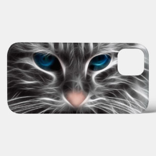 Rosto de Gato Azul Incrível