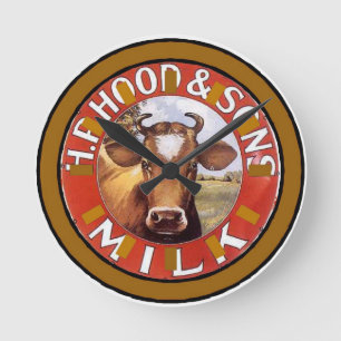 Rosto de Vaca, Face de Relógio de Vintagem de Leit