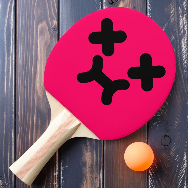 Rosto Emburrado Atordoado Raquete de Ping Pong Ros (Criador carregado)