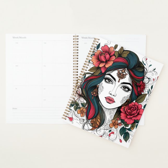 Rosto Floral – Planejador Boho Beauty (Exibição)