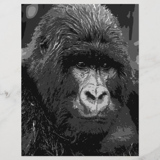 Rosto Gorilla BW (Frente)